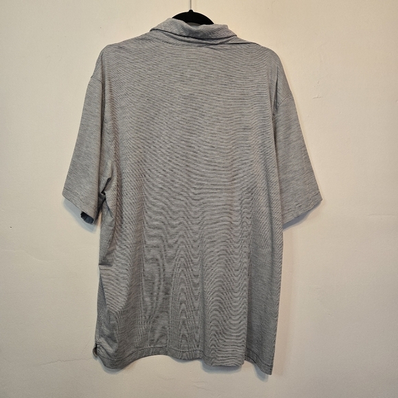 Walter Hagen Mens XL Blue and White Stripped Polo Shirt - Picture 2 of 6